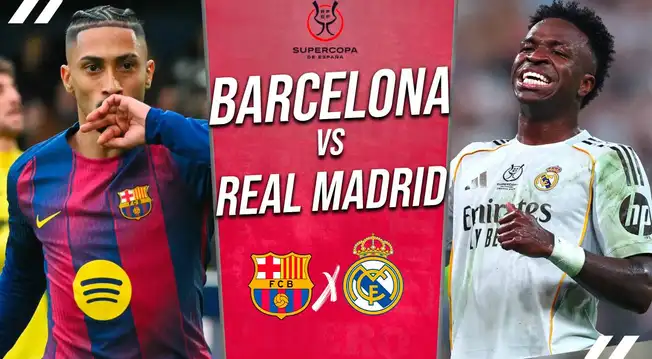 Barcelona vs Real Madrid EN VIVO por América TV: pronóstico, horario y dónde ver Final de Supercopa Barcelona vs Real Madrid EN VIVO por América TV: pronóstico, horario y dónde ver Final de Supercopa