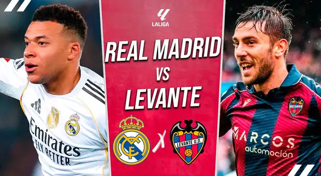 Real Madrid vs Levante EN VIVO por DirecTV: pronóstico, cuándo juega, hora y canal para ver LaLiga