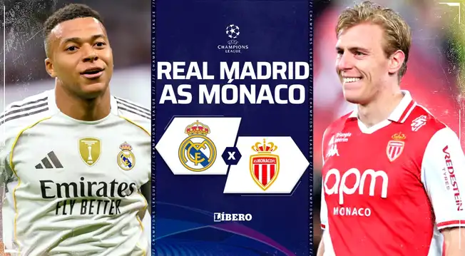 Real Madrid vs Mónaco EN VIVO por Champions League: alineaciones, horarios y canales