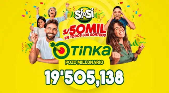 La Tinka HOY, 25 de enero EN VIVO: resultados del ÚLTIMO SORTEO y pozo millonario