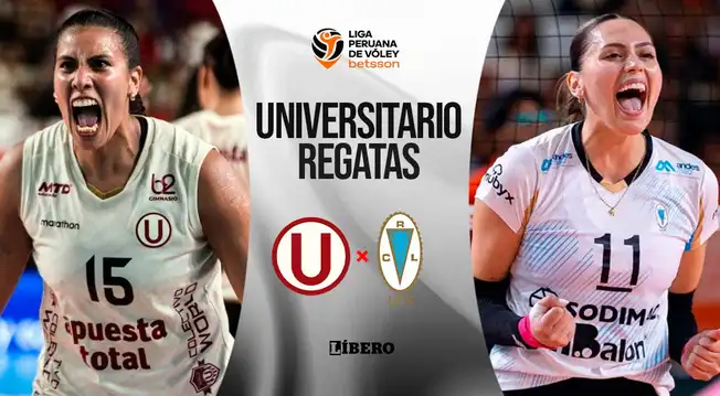 Universitario vs Regatas Lima EN VIVO: cuándo juega, hora y dónde ver extra game de Liga Peruana de Vóley