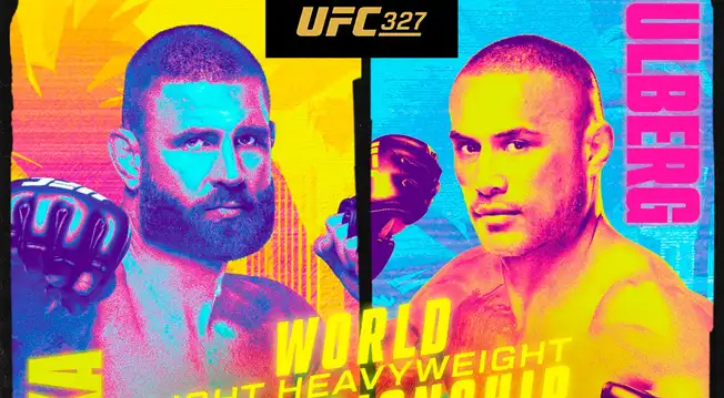 UFC 327 EN VIVO, pelea de Prochazka vs. Ulberg: a qué hora es, cartelera y dónde ver