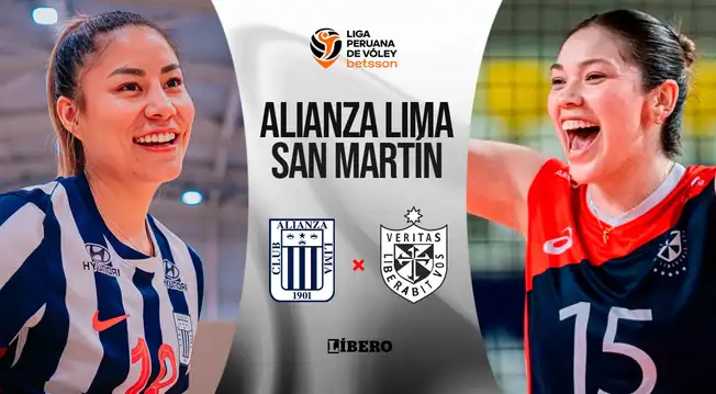 Alianza Lima vs San Martín EN VIVO: fecha, hora y canal de la final de ida de la Liga Peruana de Vóley