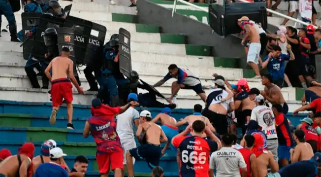 ¡Oficial! Suspenden el clásico Olimpia vs Cerro Porteño por disturbios de hinchas del 'Ciclón'