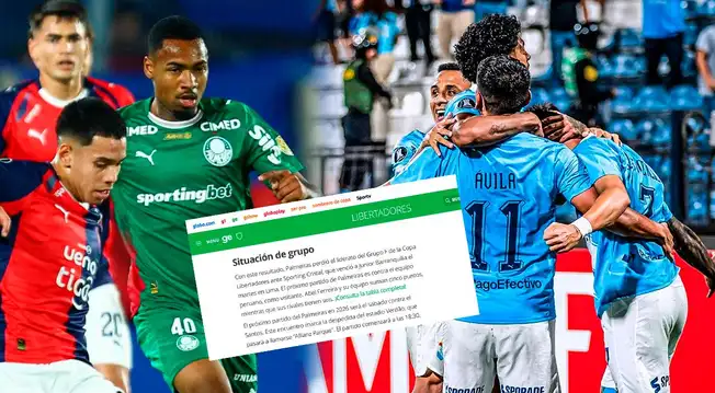 Prensa brasileña y su reacción al ver que Cristal superó a Palmeiras en la tabla: "Equipo peruano"