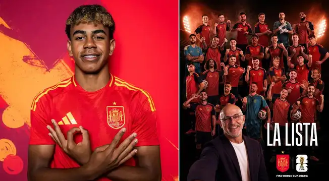 Con Lamine Yamal: Lista de convocados de España para enfrentar a Perú previo al Mundial 2026