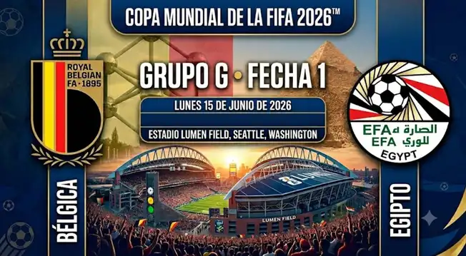 Bélgica vs. Egipto por el Mundial 2026: ¿a qué hora juegan y dónde ver el partido?