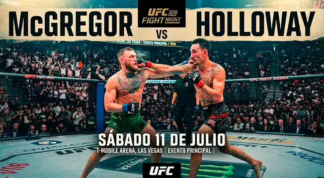 UFC 329 EN VIVO: cuándo es, horario y dónde ver pelea de Conor McGregor vs. Max Holloway UFC 329 EN VIVO: cuándo es, horario y dónde ver pelea de Conor McGregor vs. Max Holloway