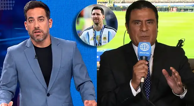 Óscar Del Portal tuvo fuerte discusión con Toño Vargas por llanto de Lionel Messi: "Déjame..." Óscar Del Portal tuvo fuerte discusión con Toño Vargas por llanto de Lionel Messi: "Déjame..."