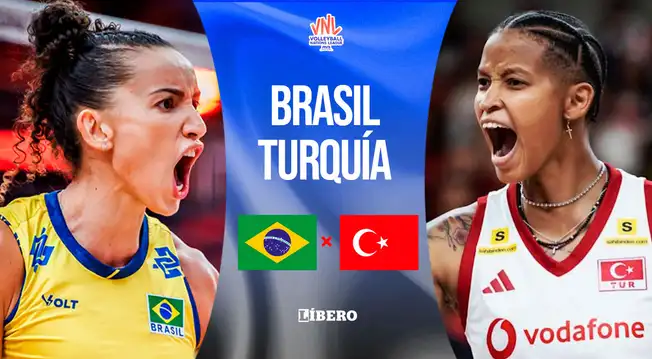 Brasil vs. Turquía EN VIVO por final del VNL Femenino 2026: a qué hora juegan y dónde ver