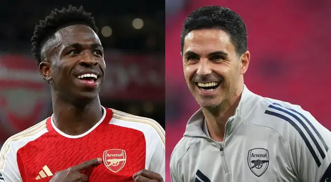 Mikel Arteta, DT de Arsenal, rotundo con Vinicius tras posible fichaje al club de Premier League Mikel Arteta, DT de Arsenal, rotundo con Vinicius tras posible fichaje al club de Premier League