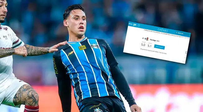Erick Noriega recibe duro calificativo de la prensa brasileña tras empate de Gremio: "Y eso era todo"