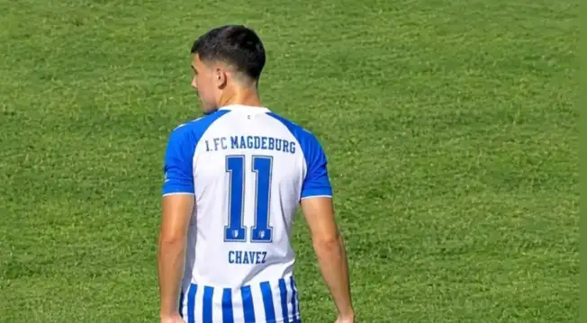 ¡Sigue sumando minutos! Felipe Chávez ingresó en la goleada de Magdeburgo por la Bundesliga 2 ¡Sigue sumando minutos! Felipe Chávez ingresó en la goleada de Magdeburgo por la Bundesliga 2