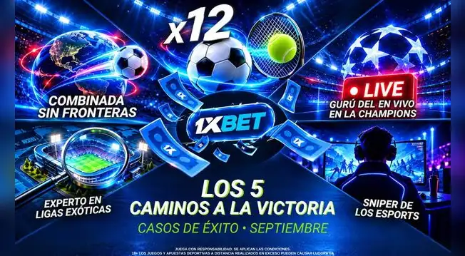 Las apuestas combinadas ganadoras de septiembre: las cinco combinadas más destacadas de 1xBet Perú Las apuestas combinadas ganadoras de septiembre: las cinco combinadas más destacadas de 1xBet Perú