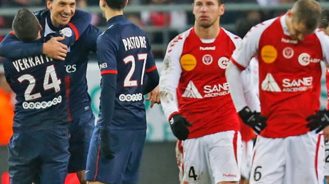 PSG goleó 0-3 a Reims y es líder francés