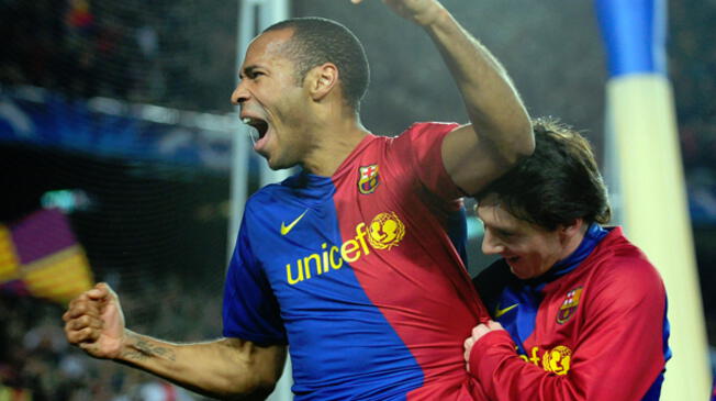 En Barcelona, Thierry Henry logró el título de la liga española junto a Lionel Messi 