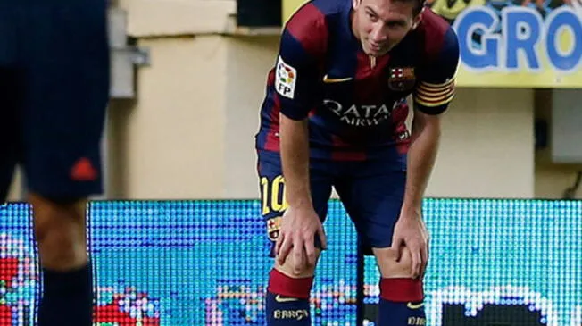 Lionel Messi: Argentino se lesionó en partido ante Villarreal.