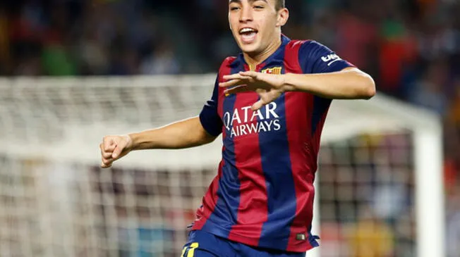 Selección Española: Munir El Haddadi brilló la pasada temporada en el juvenil y en el primer filial azulgrana, ya ha debutado también en el FC Barcelona de Luis Enrique.