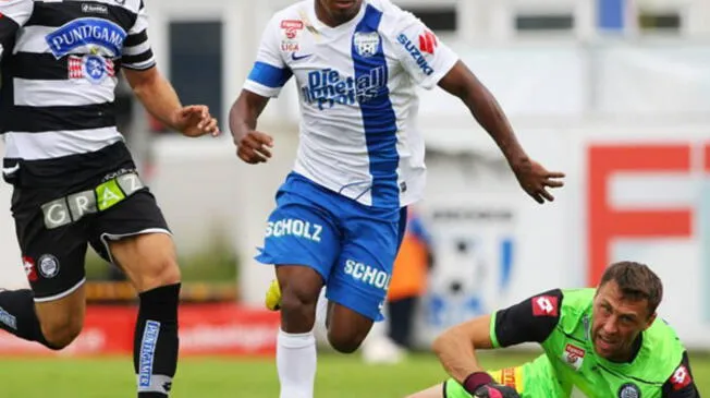 Yordy Reyna lleva anotados cuatro goles con el SV Grodig.