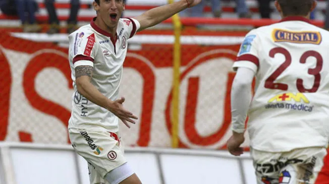 Germán Alemanno anotó su primer gol con la elástica crema.