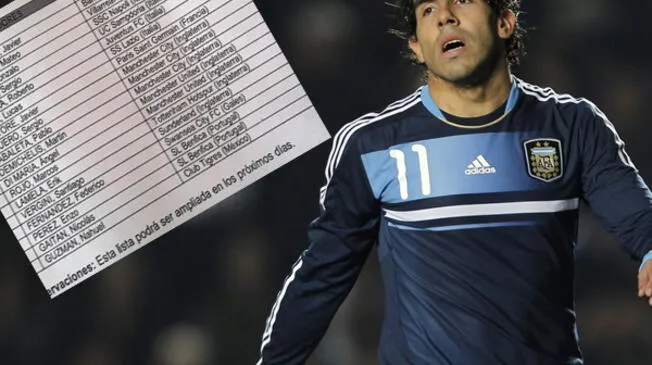 Selección Argentina: Carlos Tévez no fue incluido en la convocatoria