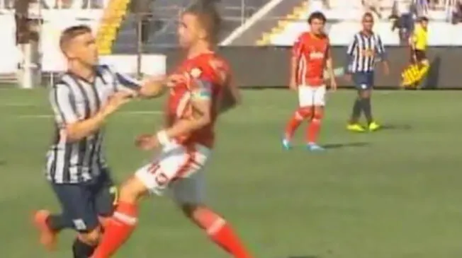 Alianza Lima vs. Cienciano: Rivero le deja la pierna a Costa. ¿Era para roja directa?
