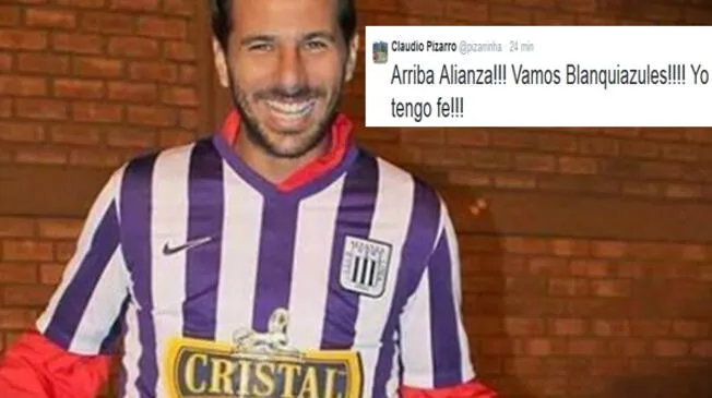 Alianza Lima vs. Sporting Cristal: Claudio Pizarro le envió mensaje de aliento a 'grones'