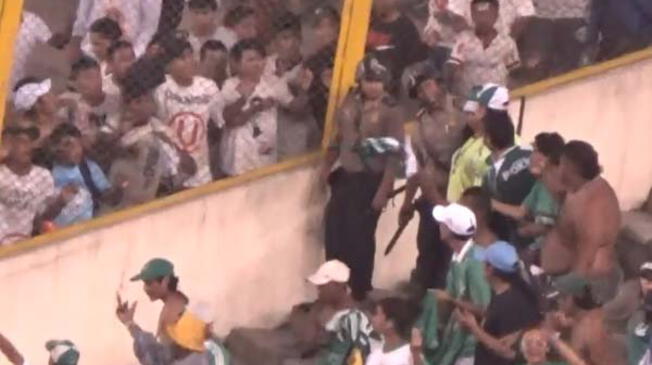 Universitario: además de la derrota crema, sus hinchas se enfrentaron verbalmente con colombianos. 