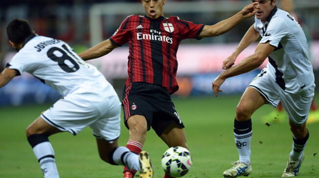 AC Milan vs. Parma: Keisuke Honda fue el conductor del Milan en el estadio San Siro.
