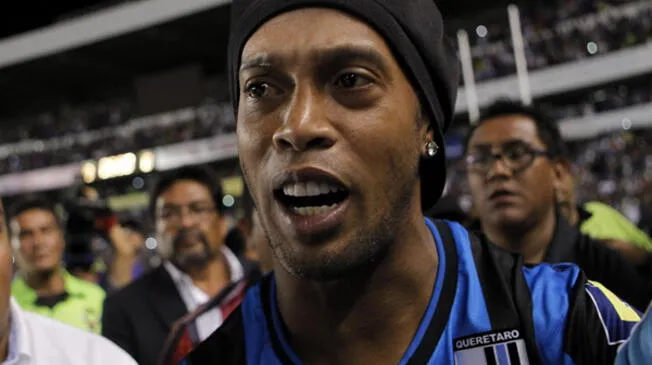 Ronaldinho juega en el Querétaro desde mediados del 2014 tras llegar procedente del Atlético Mineiro.