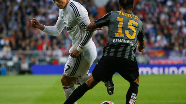 Cristiano Ronaldo le hizo una huacha espectacular a Marcos Angeleri en el Real Madrid vs. Málaga.