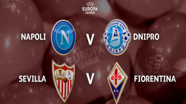 Europa League: Fiorentina chocará ante Sevilla y Napoli enfrentará a Dnipro en semifinales