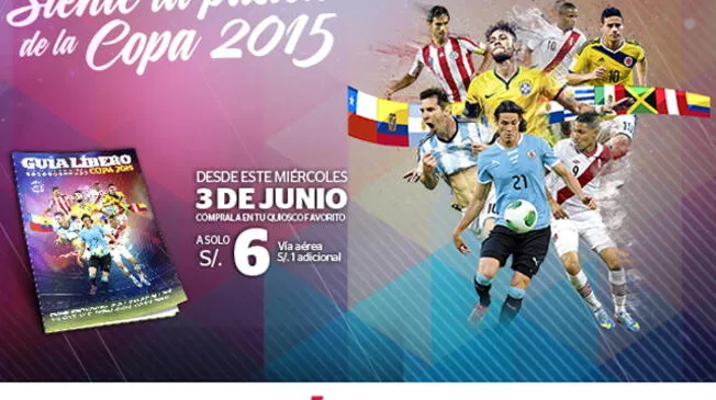 Copa América 2015: Tu diario favorito te trae la Guía Líbero, 'Copa 2015'
