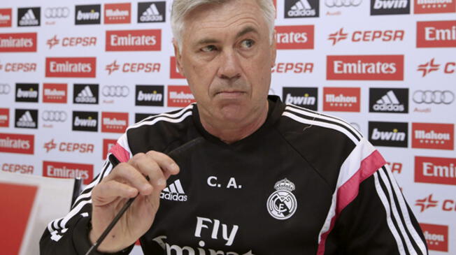 Carlo Ancelotti en su penúltima rueda de prensa como entrenador del Real Madrid.