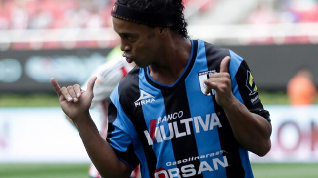 Ronaldinho: el Querétaro FC jugará ante el Santos la final de la Liga MX.