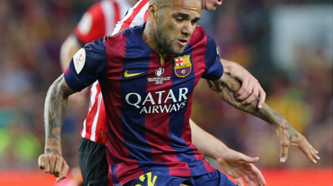 Dani Alves llegó al Barcelona en 2008 procedente del Sevilla.