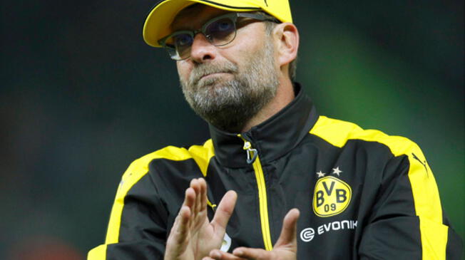 Jürgen Klopp en su despedida como entrenador del Borussia Dortmund.