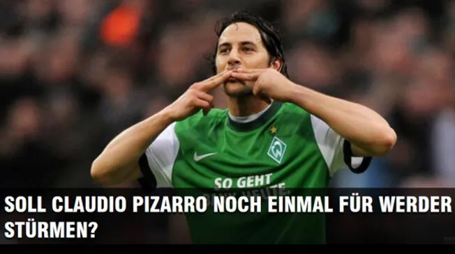 Claudio Pizarro: hinchas del Werder Bremen piden su retorno tras partida de goleador Franco Di Santo