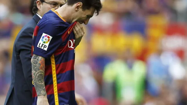 Lionel Messi salió cojeando del Barcelona vs. Las Palmas en el Camp Nou.