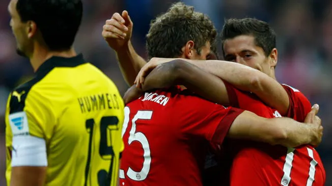 Bayern Múnich aplastó 5-1 al Borussia Dortmund por la Bundesliga.