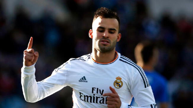 Jesé Rodríguez celebra su gol con el Real Madrid