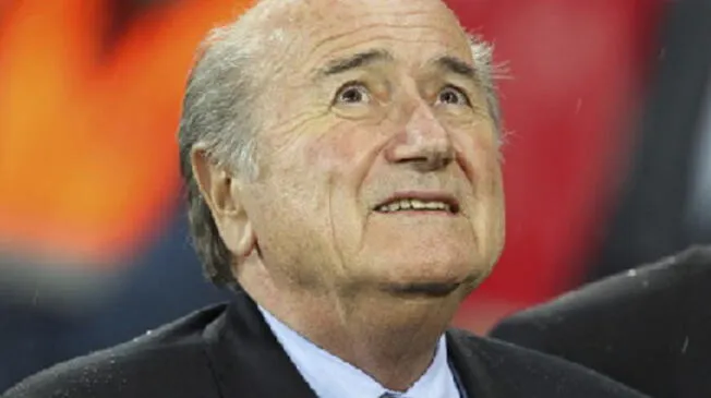 Joseph Blatter en una reunión de la FIFA
