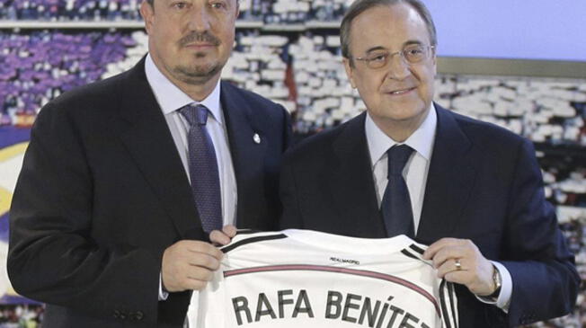 El presidente del Real Madrid le reclamó enfáticamente a Rafa Benítez, tras caer goleado ante el Barcelona.