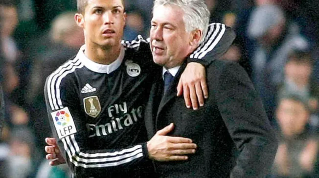 Cristiano Ronaldo y Carlo Ancelotti