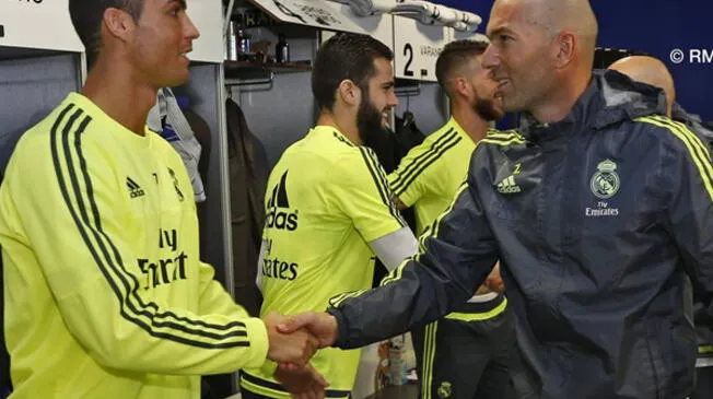 Zidane se mostró muy feliz por poder dirigir a Cristiano Ronaldo