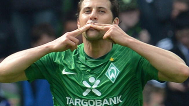 'Bombardero' y su último 'hat trick' con el Werder Bremen
