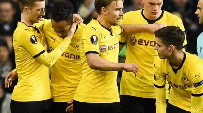 Borussia Dortmund vencieron 2-1 al Tottenham por la Europa League.