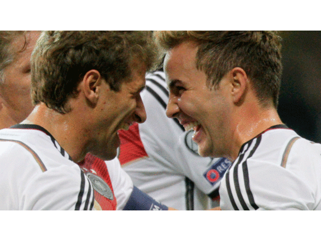 Thomas Müller y Mario Gotze, compañeros en Bayern Múnich