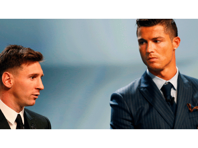 Lionel Messi y Cristiano Ronaldo 