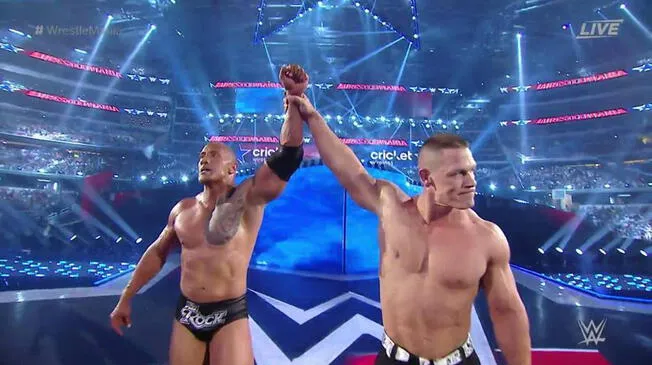 John Cena y The Rock en épico encuentro